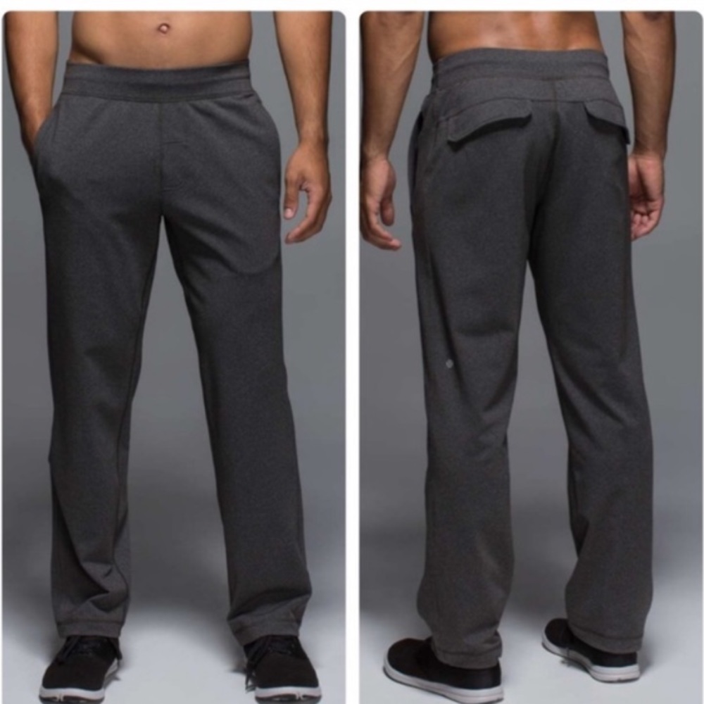 Lululemon Kung Fu Pant in Heathered Black Medium